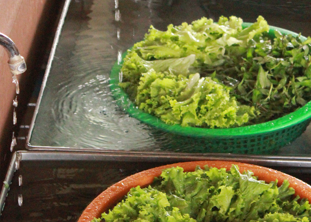 ขั้นตอนในการทำผัก 1