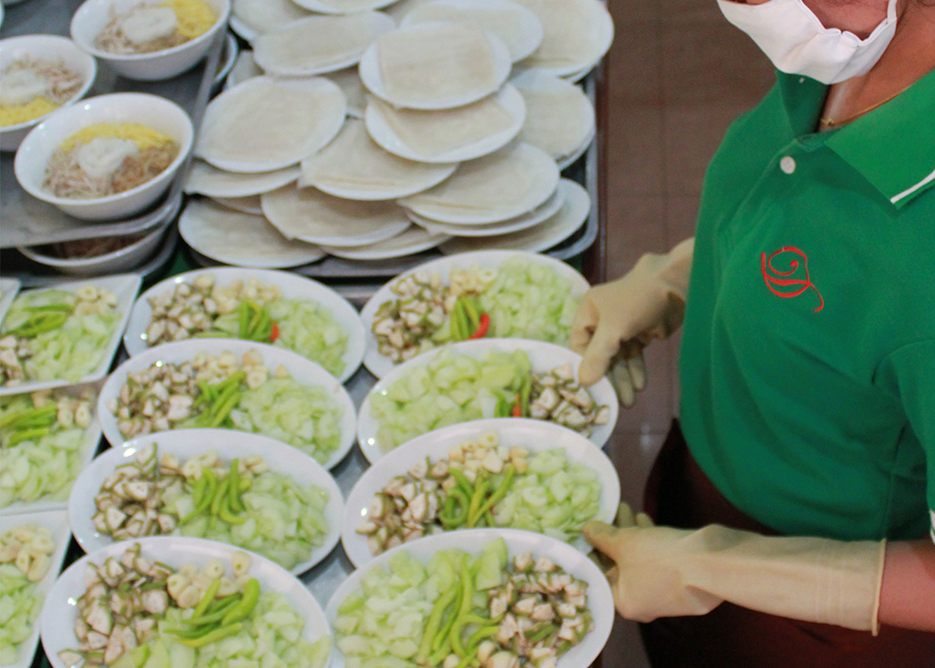 ขั้นตอนในการทำผัก 6